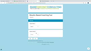 Results-Based Coaching Tool