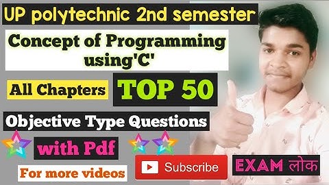 Concept of Programming using