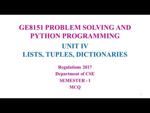 GE8151 MCQ UNIT 4 - PSPP