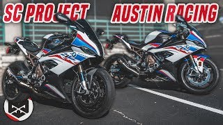 Austin Racing vs SC Project BMW S1000RR **hitting 180mph**