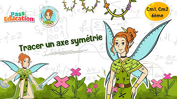 Tracer un axe symétrie - Cm1 Cm2 6ème Fée des Maths Leçon, Exercices, Evaluations