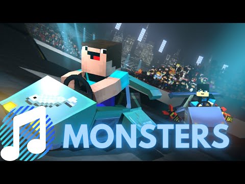 Katie Sky Monsters DERP RACE Minecraft Animation 