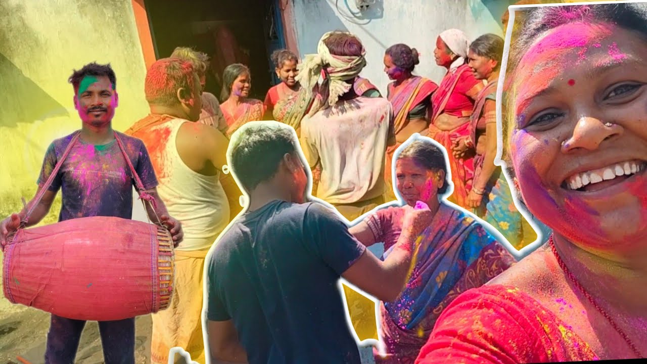  କୁଣ୍ହାର୍ ଘି ହଲି //Village me holi khelne ka maza//Kisan vlog video 