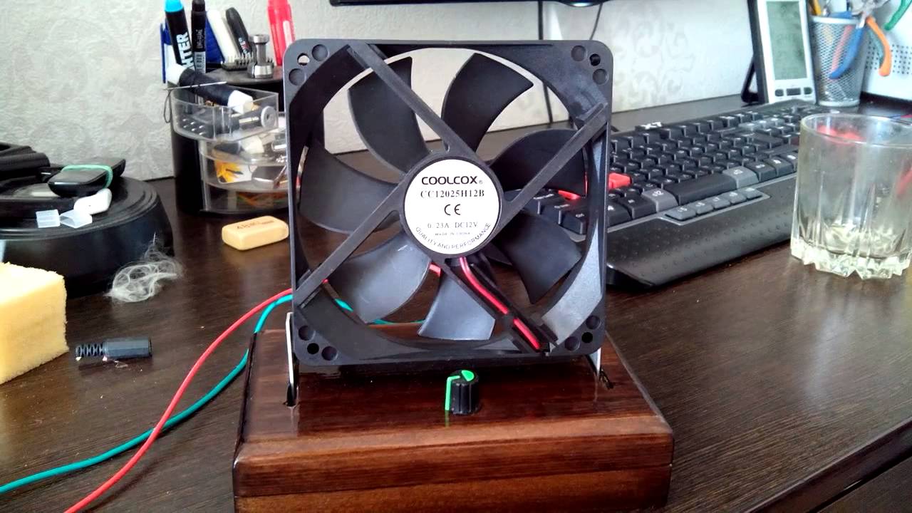 Настольный вентилятор с имитацией дуновения ветра - YouTube