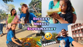 🥹Bahut Dino Baad College & School aai  😱 Bindass Kavya Visiting Biggest SuperMarket in The World