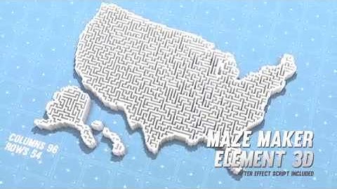 Maze Maker Element 3D - After Effects Template