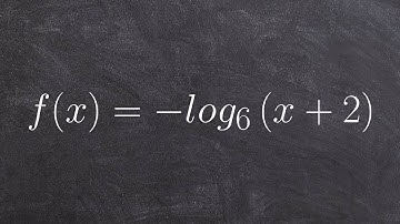 Learn to graph a logarithm with a reflection and translation