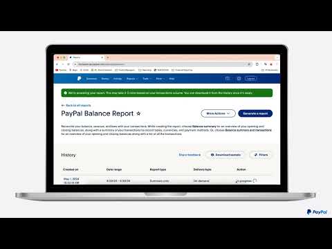 PayPal How To’s for Business Balance Report