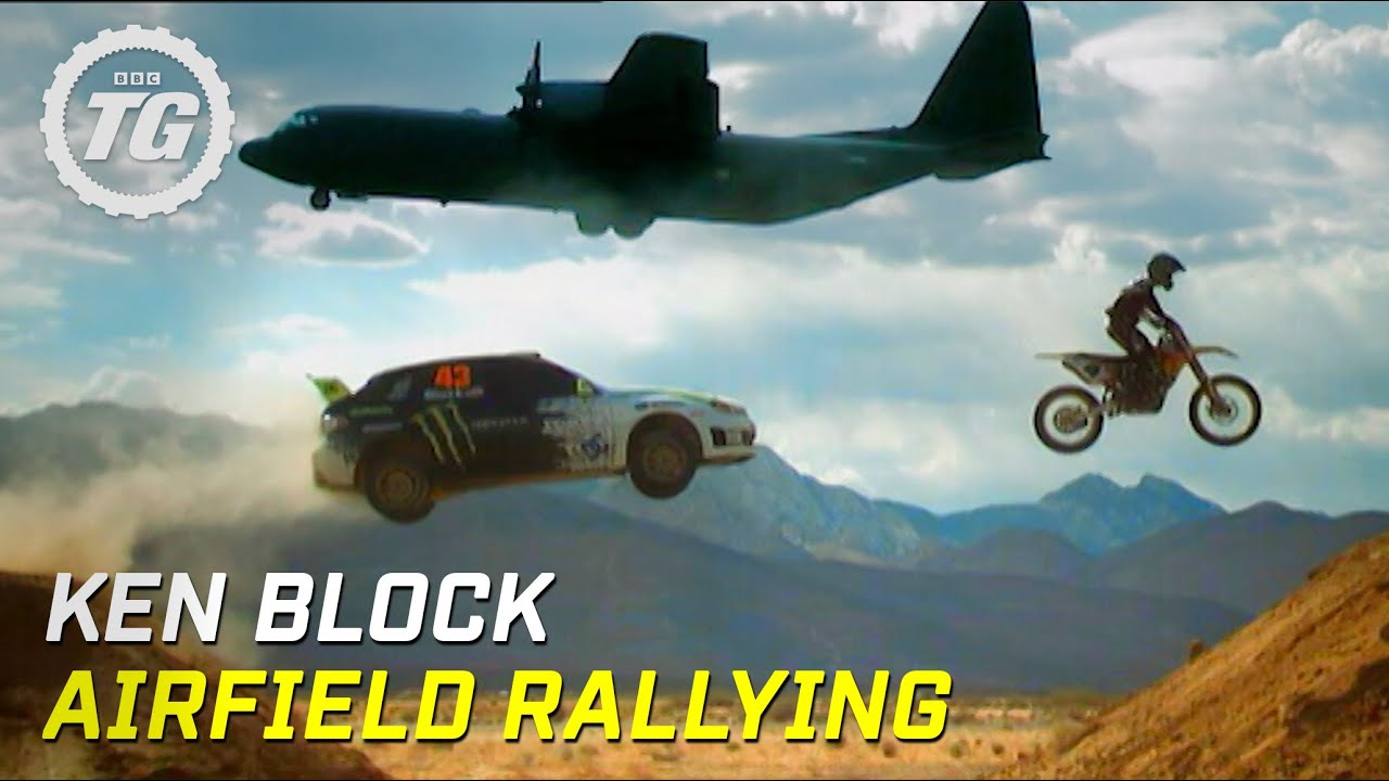 Ken Block Airfield Rallying | Top Gear | BBC