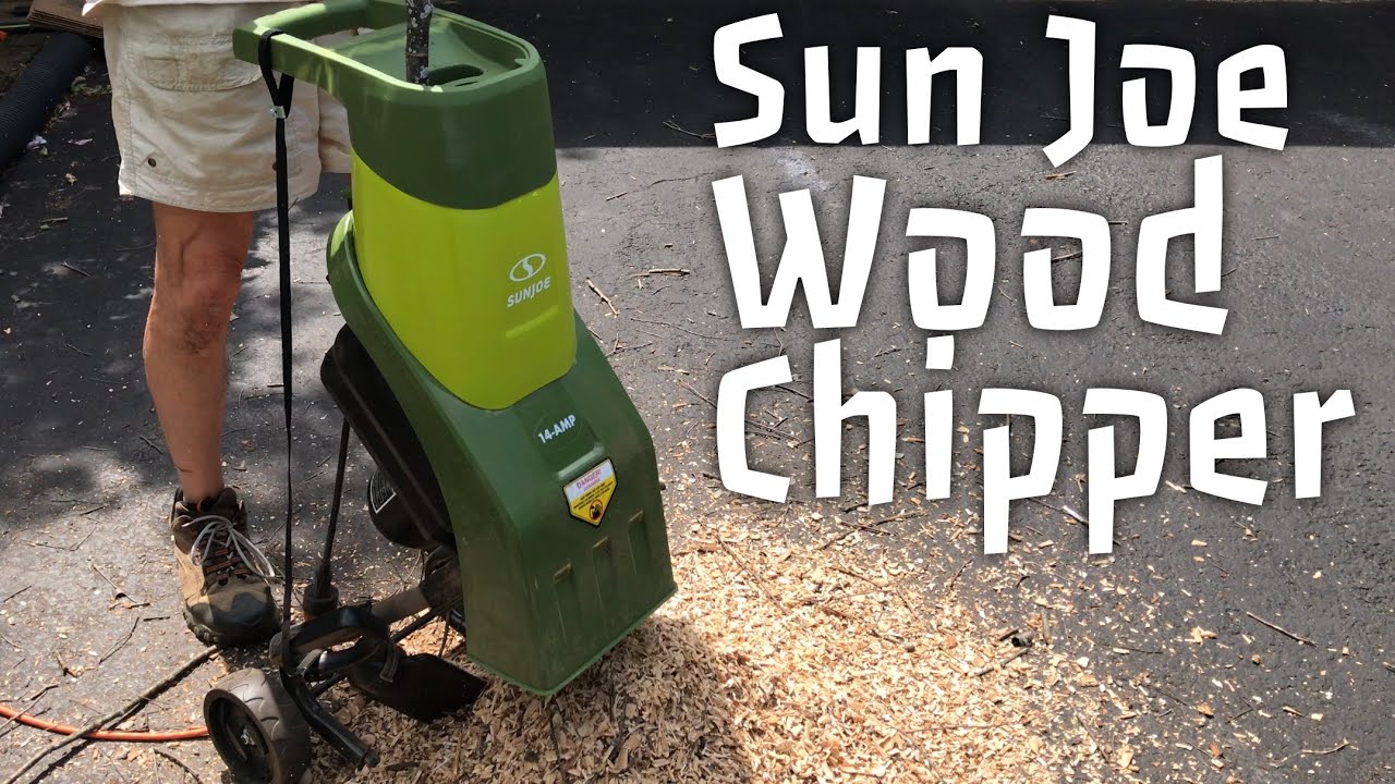 Sun Joe Wood Chipper and Shredder, Green/Black