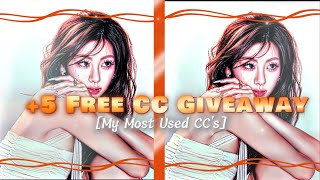 my first cc giveaway 🎀 |• 5+1 bonus cc 💗 |• soft dreamy glow |• use for edits ✨ screenshot 1