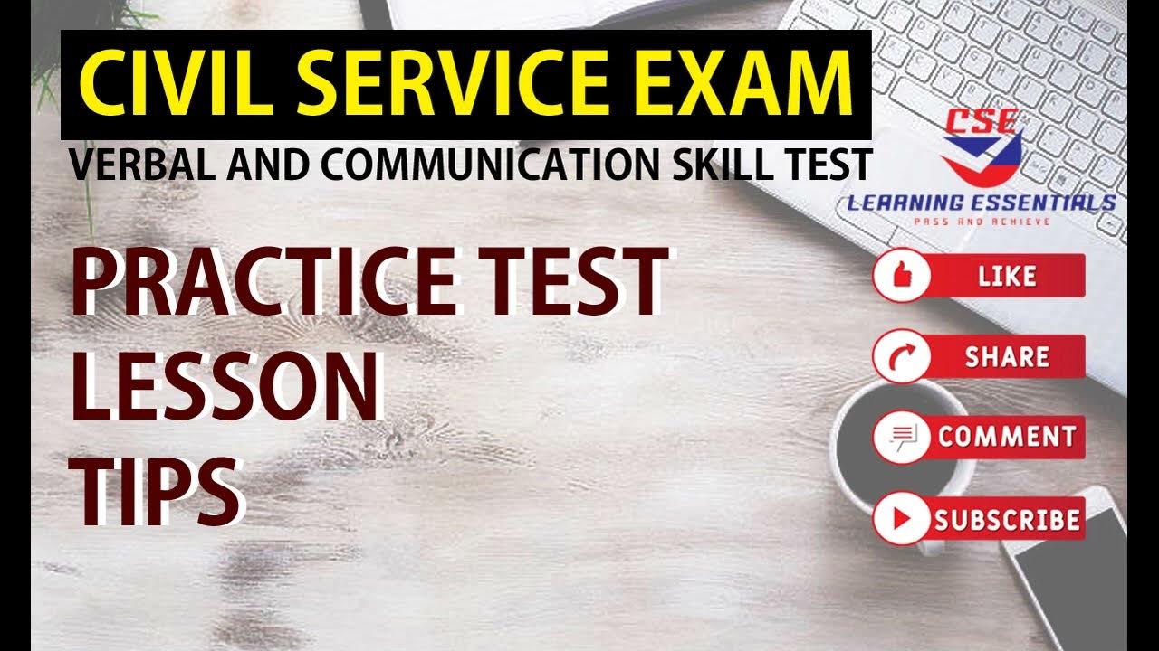 Cse practice test verbal ability question 1 youtube