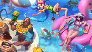 Pool Party 2018 Login Screen Animation Theme Intro Music Song【1 HOUR】