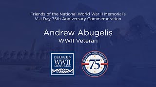 WWII Veteran Andrew Abugelis' V-J Day 75th Message