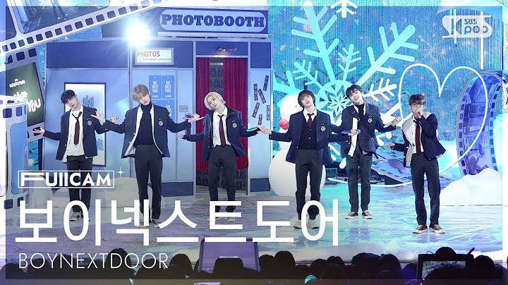 [안방1열 풀캠4K] 보이넥스트도어 '오늘만 I LOVE YOU' (BOYNEXTDOOR 'IF I SAY, I LOVE YOU' FullCam) @SBSInkigayo250112