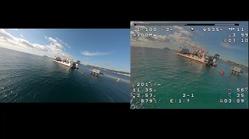 Test dvr foxeer t-rex analog vs gopro6 with reelsteady stabilization