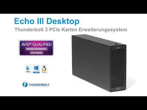 Echo III DesktopThunderbolt 3 PCIe Karten Erweiterungssystem – Deutsch