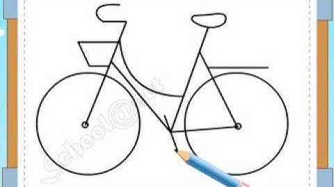 BÉ HỌA SĨ - Thực hành tập vẽ 240: Vẽ xe đạp