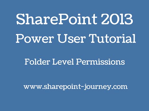 SharePoint 2013: Folder