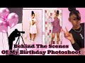 Behind the scenes of my all pink birthday photos shoot