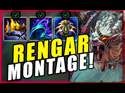 BEST RENGAR MONTAGE I BEST WORLD RENGAR GAMEPLAY !!! #rengar - YouTube