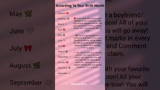 According to your birthday month #quotes #fypใทใviral #shorts #@NamesFuture According to your birthday month #quotes #fypใทใviral #shorts #@NamesFuture