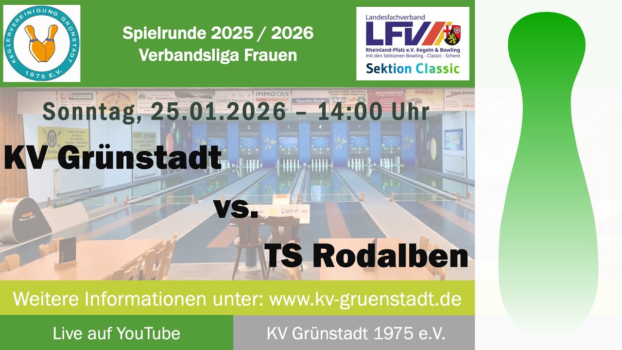 Verbandsliga RLP Frauen - 4. Spieltag: KV Grünstadt - TS Rodalben