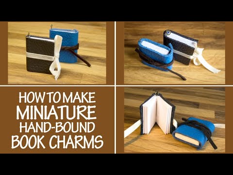 Mini Book Making Tutorial – DIY Mini Hardcover Book with Binding! –