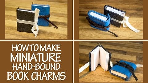 How to Make: MINI BOOKS! | DIY Leather Bound Miniature Notebooks | Fun Craft Project