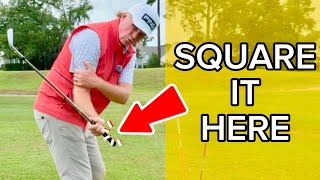 Senior Golfers: Stop using your Body to Square the Clubface #golftips #golfinstruction #golfswing