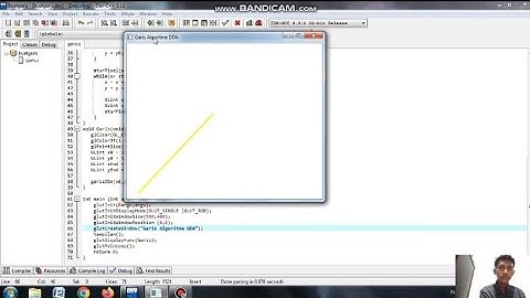 Membuat Garis dengan Algoritma DDA menggunakan OpenGL