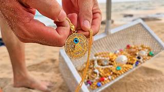UNBELIEVABLE .... Beach Treasure Hunt: REAL Gold Necklace & Luxury Watches?! 😱💰