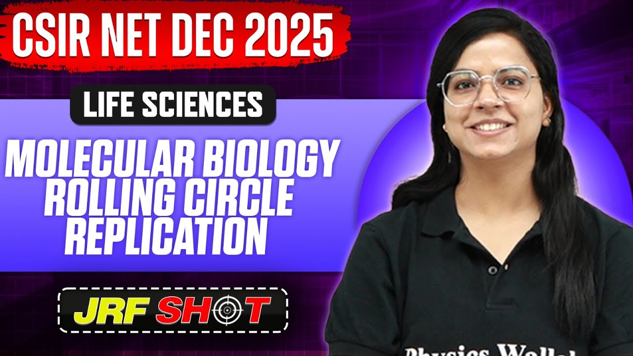 CSIR NET Dec 2025 | Molecular Biology - Rolling Circle Replication ...