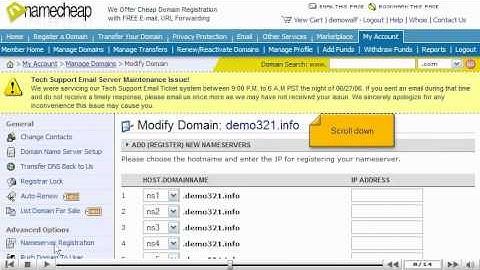 Creating Private Nameservers at NameCheap.com - Canadian Web Hosting