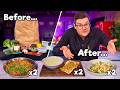 Chef vs Normals: GROCERY SHOP CHALLENGE | 3 Meals, 2 Portions, 1 Bag, 0 Waste