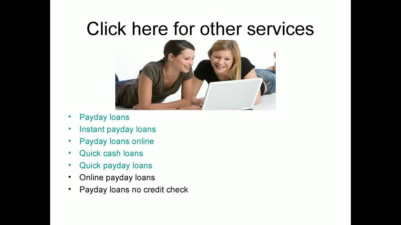 payday loans no credit check