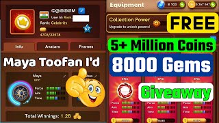 Carrom Pool Coins Free 💰 Gems Free 💎 Carrom Pool Maya Toofan Id Free 💥 Coins Gems Id Giveaway🔊 screenshot 1