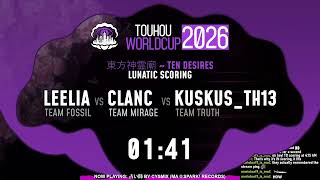 Touhou World Cup 2026 Round 28: TD Lunatic Scoring