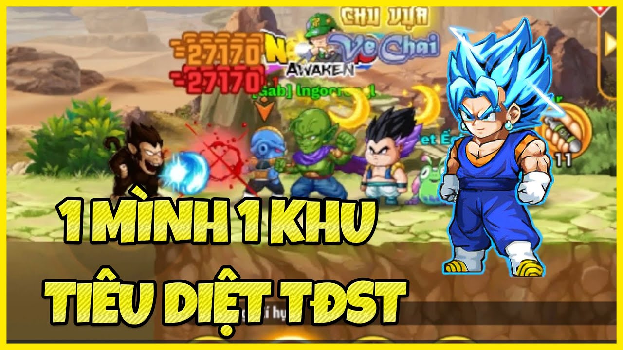 NGỌC RỒNG AWAKEN  - GÀ BLUE LÀM NHIỆM VỤ TĐST SIÊU DỄ .. 1 MÌNH 1 KHU NGON LUÔN