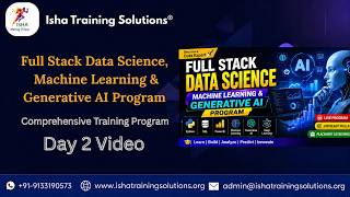 Full Stack Data Science AI&ML Day2 Video on 4th September2026. Call/WhatsApp on 9133190573 to Enroll