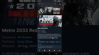 METRO 2033 REDUX IS FREE ON STEAM