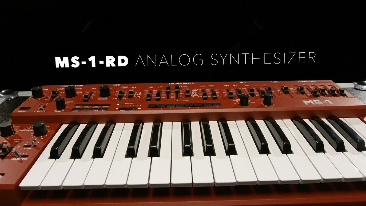 Behringer MS-1-RD Analog Synthesizer | Gear4music demo