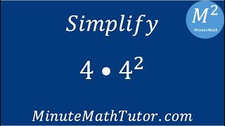 Simplify 4•4^2