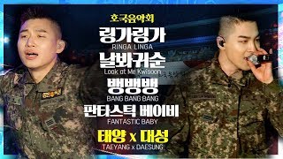 빅뱅BIGBANG 태양 X 대성(TAEYANG X DAESUNG) 링가링가 + 날 봐 귀순 + BANGBANGBANG + FANTASTIC BABY | 190411 호국음악회