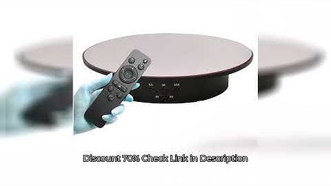 Motorised Rotating Carousel for Jewellery Display, Photography and Video, 360 Degrees, 3-position Ad