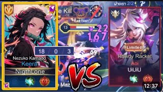 ROV KEERA SOLO RANK GAME PLAY CRAZY DAMAGED ONE MORE ( intense match )