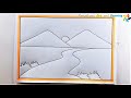 Very very easy scenery drawing  painting