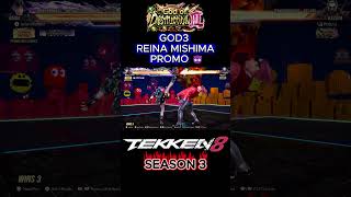 God of Destruction 3 Reina Mishima Promo 😈 #Tekken8 #Reina #ReinaMishima #Tekken8Reina #FGC #kazuya
