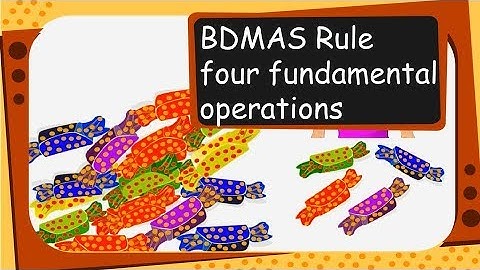 Math- What Is BDMAS rule for order of operations - English