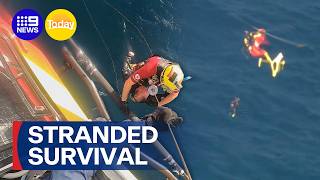 Two divers rescued after spending 24 hours lost at sea | 9 News Australia